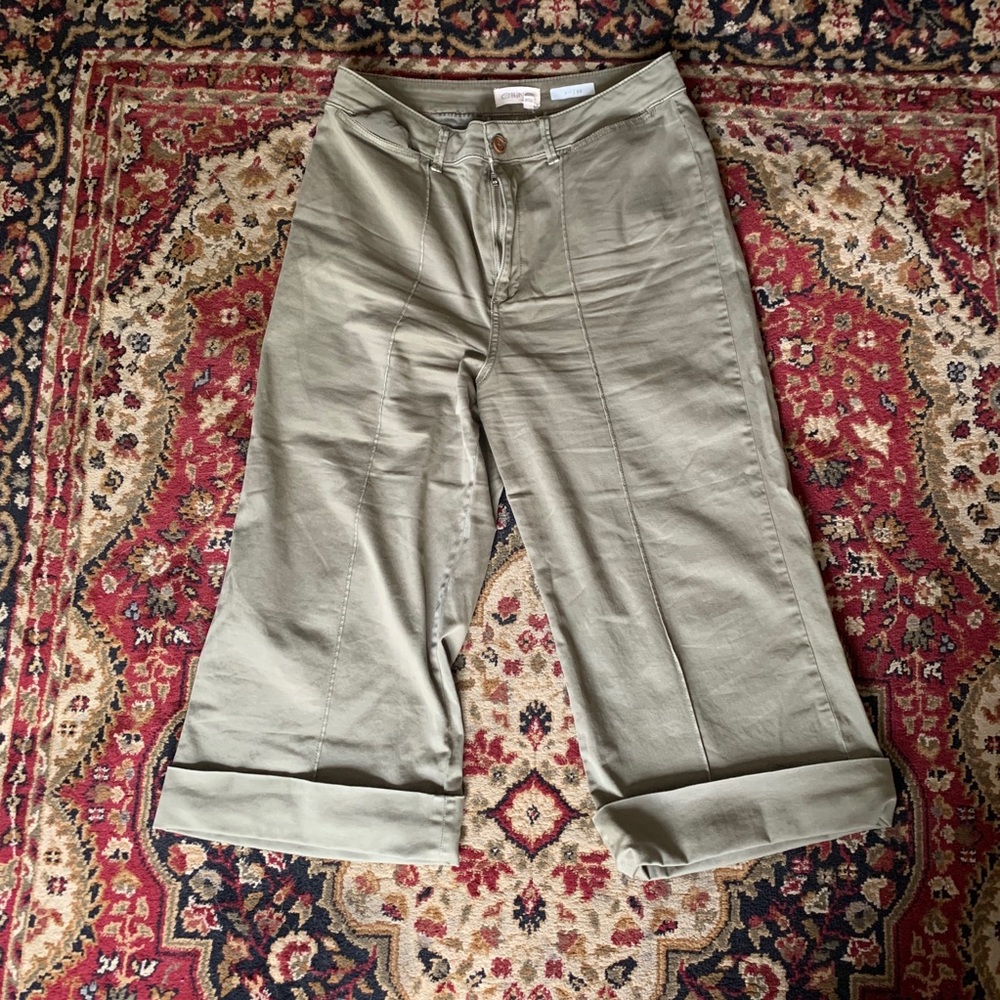 Chino Anthropologie Green Pants